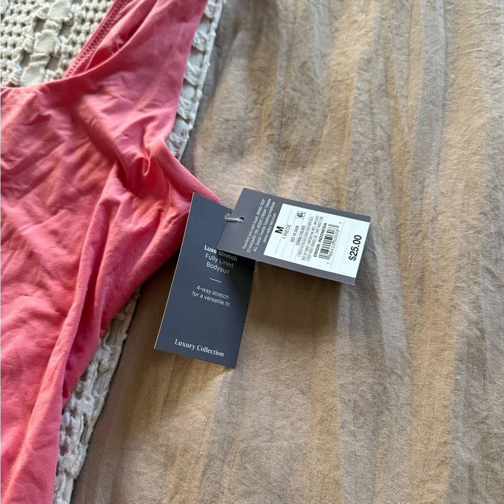 NEW Auden Pink Sleeveless Bodysuit Size‎ M